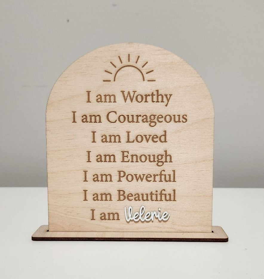Personalized Affirmation Sign