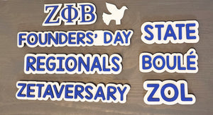 Interchangeable Zeta Phi Beta Countdown Calendar