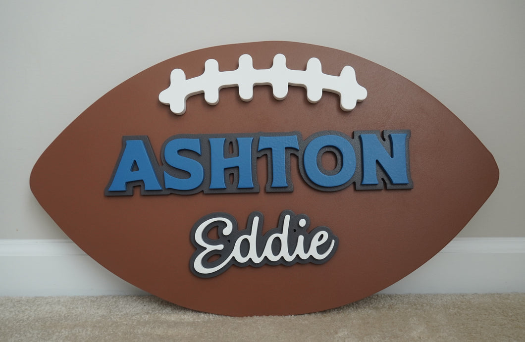 Football Name Sign